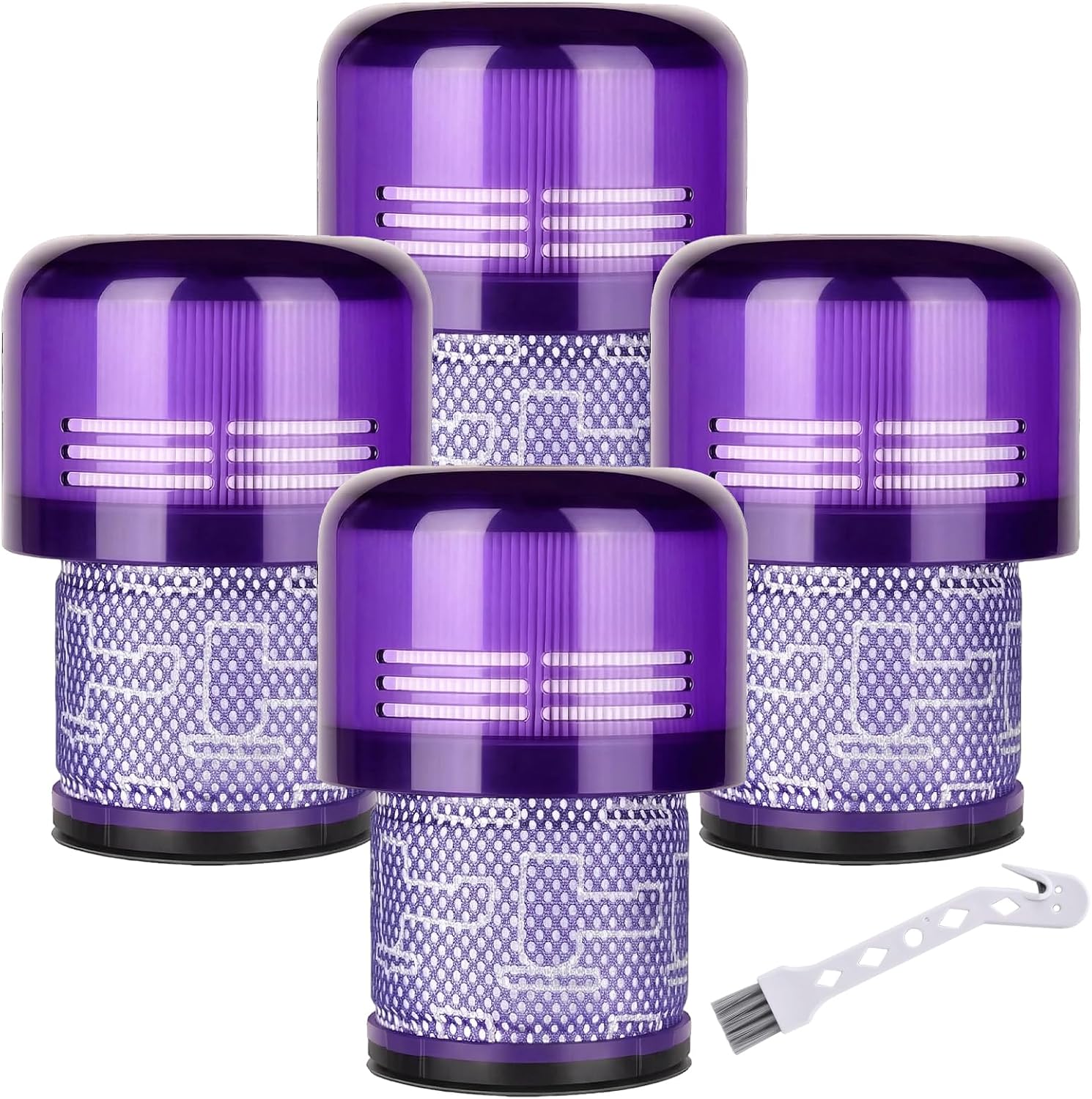 4 Pack Filter Replacement for Dyson V11 Animal Extra Torque Drive Complete, V15 V15s Detect Submarine, SV14 SV15 SV17 SV22 SV28 Vacuum, Compare to Part 970013-02